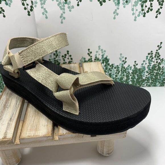 Teva Golden Metallic Womens Sandals Size 10 US Or 41 EU - NWOT - Picture 3 of 14